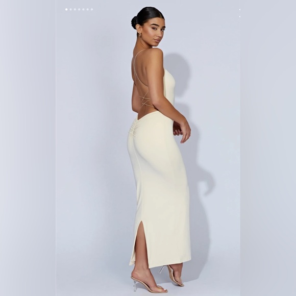 MESHKI - NWT - Size M - Black Backless Maxi Dress - Picture 8 of 8